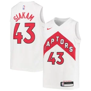 Pascal Siakam Toronto Raptors Nike Youth Swingman Jersey Association Edition Elegant White/Red Must - Have for Jerseys Lovers