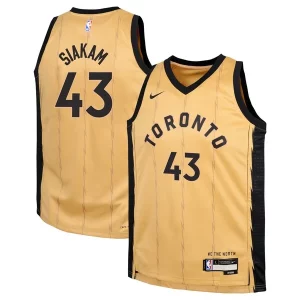 Pascal Siakam Toronto Raptors Nike Youth Swingman Replica Chic Jersey City Edition Gold for Basketball Enthusiasts