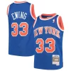 Patrick Ewing New York Eye - catching Knicks Youth Hardwood Classics Swingman Throwback Jersey Blue Great for Fans