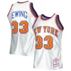 Patrick Ewing New York Knicks 1985/86 Hardwood Classics 75th Anniversary Swingman Jersey Platinum Trendy for Basketball Enthusiasts