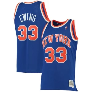 Patrick Ewing New York Knicks 1991/92 Big Stylish & Tall Hardwood Classics Swingman Jersey Blue Ideal for Collectors