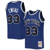 Patrick Ewing New York Knicks 1997/98 Hardwood Classics Off Court Unique Swingman Jersey Blue Must - Have for Jerseys Lovers