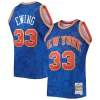 Patrick Ewing New York Knicks Hardwood Classics Eye - catching 1991/92 Lunar New Year Swingman Jersey Blue Perfect for Game Day
