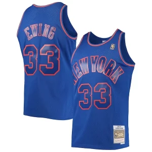 Patrick Ewing Stylish New York Knicks 1996/97 Hardwood Classics Swingman Jersey Blue Perfect for Game Day