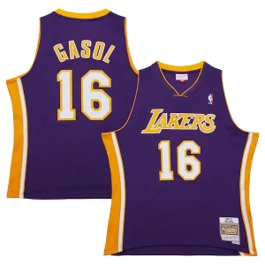 Pau Gasol Los Stylish Angeles Lakers 2009/10 Hardwood Classics Swingman Jersey Purple Must - Have for Jerseys Lovers
