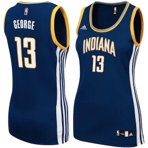 Paul George Indiana Pacers adidas Women's Replica Jersey Navy Elegant Great for Fans