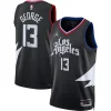 Paul George LA Clippers Jordan Brand Unisex Chic Swingman Jersey Statement Edition Black for Basketball Enthusiasts