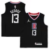 Paul George LA Clippers Jordan Chic Brand Preschool 2020/21 Fast Break Replica Jersey Statement Edition Black Ideal for Collectors