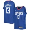 Paul George LA Clippers Nike Youth 2021/22 Unique Diamond Swingman Jersey Icon Edition Royal Perfect for Game Day