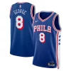 Paul George Philadelphia 76ers Nike Unisex 2024 Offseason Addition Nike Swingman Jersey Stylish Royal Ideal for Collectors