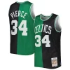 Paul Pierce Boston Celtics Hardwood Classics Eye - catching 2007/08 Split Swingman Jersey Black/Kelly Green Must - Have for Jerseys Lovers