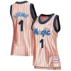 Penny Hardaway Orlando Magic Women's 75th Anniversary Rose Gold Fabulous 1993 Swingman Jersey Pink Ideal for Collectors