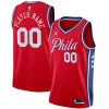 Philadelphia 76ers Eye - catching Jordan Brand Swingman Custom Jersey Statement Edition Red Must - Have for Jerseys Lovers
