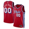 Philadelphia 76ers Jordan Brand Unisex 2022/23 Swingman Custom Chic Jersey Statement Edition Red Must - Have for Jerseys Lovers