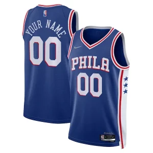 Philadelphia 76ers Nike 2021/22 Diamond Swingman Custom Jersey Fabulous Icon Edition Royal for Basketball Enthusiasts