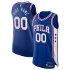 Philadelphia Fabulous 76ers Nike 2021/22 Diamond Authentic Custom Jersey Icon Edition Royal Must - Have for Jerseys Lovers
