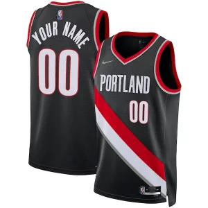 Portland Premium Trail Blazers Nike 2021/22 Diamond Swingman Custom Jersey Icon Edition Black for Basketball Enthusiasts