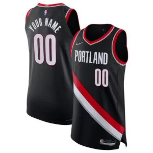 Portland Trail Blazers Nike 2021/22 Diamond Authentic Custom Jersey Icon Edition Elegant Black for Basketball Enthusiasts