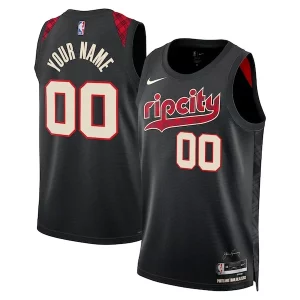 Portland Trail Blazers Nike Unisex 2023/24 Custom Swingman Stylish Jersey Black City Edition Perfect for Game Day