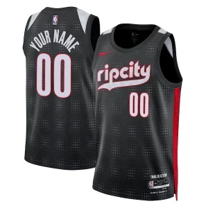 Portland Trail Blazers Nike Unisex 2024/25 Custom Gorgeous Swingman Jersey City Edition Black Ideal for Collectors