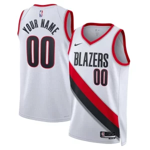 Portland Trail Blazers Trendy Nike Unisex Swingman Custom Jersey White Association Edition Must - Have for Jerseys Lovers