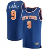 RJ Barrett Gorgeous New York Knicks Replica Fast Break Jersey Blue Icon Edition for Basketball Enthusiasts