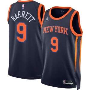 RJ Barrett New York Knicks Jordan Brand Unisex Swingman Jersey Statement Fabulous Edition Navy Ideal for Collectors