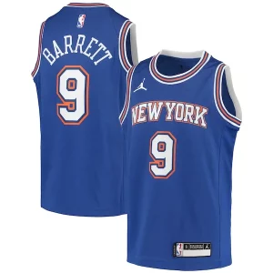 RJ Barrett New York Knicks Jordan Brand Youth 2020/21 Swingman Player Stylish Jersey Statement Edition Blue Perfect for Game Day