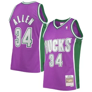 Ray Premium Allen Milwaukee Bucks 2001/02 Hardwood Classics Swingman Jersey Purple for Basketball Enthusiasts