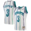 Rex Chapman Charlotte Hornets 1988/89 Trendy Hardwood Classics Swingman Jersey White for Basketball Enthusiasts