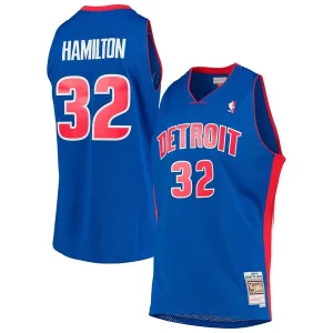 Richard Hamilton Detroit Pistons 2003/04 Hardwood Classics Eye - catching Swingman Jersey Blue Great for Fans