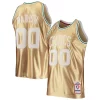 Robert Parish Boston Celtics 75th Anniversary 1985/86 Hardwood Classics Swingman Jersey Gold Fabulous Must - Have for Jerseys Lovers