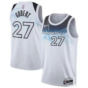 Rudy Gobert Minnesota Timberwolves Nike Unisex 2024/25 Swingman Player Jersey City Fabulous Edition White Great for Fans