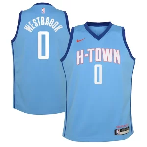 Russell Westbrook Houston Rockets Nike Fabulous Youth 2020/21 Swingman Jersey Blue City Edition Great for Fans
