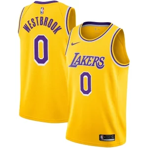 Russell Westbrook Los Angeles Lakers Nike 2020/21 Swingman Player Jersey Elegant Gold Icon Edition Ideal for Collectors