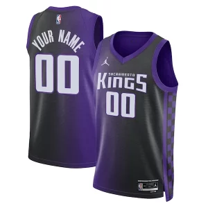 Sacramento Kings Jordan Brand Stylish Unisex Swingman Custom Jersey Statement Edition Purple Perfect for Game Day