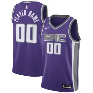 Sacramento Kings Nike Swingman Custom Elegant Jersey Purple Icon Edition for Basketball Enthusiasts