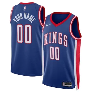 Sacramento Kings Nike Unisex 2024/25 Custom Premium Swingman Jersey City Edition Blue Ideal for Collectors