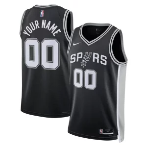 San Antonio Elegant Spurs Nike Unisex Swingman Custom Jersey Black Icon Edition for Basketball Enthusiasts