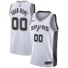 San Antonio Spurs Nike Custom Swingman Jersey Premium White Association Edition Must - Have for Jerseys Lovers