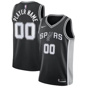 San Antonio Spurs Nike Swingman Custom Elegant Jersey Black Icon Edition Great for Fans
