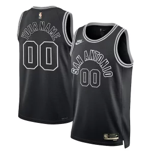 San Antonio Spurs Nike Unisex 2022/23 Custom Swingman Jersey Classic Edition Black Chic Perfect for Game Day