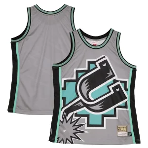 San Antonio Spurs Stylish Hardwood Classics Blown Out Fashion Jersey Gray Ideal for Collectors