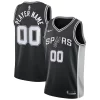 San Fabulous Antonio Spurs Nike Swingman Custom Jersey Black Icon Edition Must - Have for Jerseys Lovers