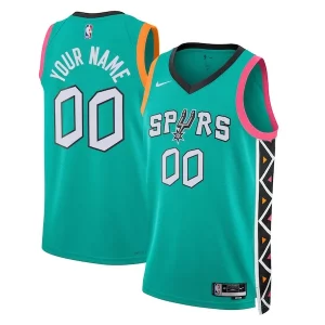 San Unique Antonio Spurs Nike Unisex 2022/23 2022/23 Swingman Custom Jersey City Edition Turquoise Perfect for Game Day