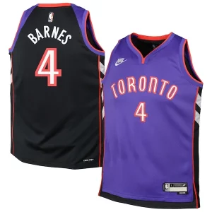 Scottie Barnes Toronto Premium Raptors Nike Youth 2024/25 Swingman Jersey Purple Classic Edition Great for Fans