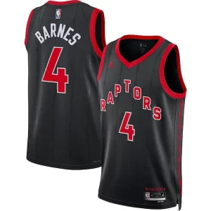Scottie Barnes Toronto Raptors Jordan Brand Unisex Swingman Jersey Eye - catching Statement Edition Black Great for Fans