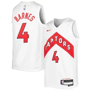 Scottie Barnes Toronto Raptors Nike Youth Swingman Jersey Association Premium Edition White/Red Must - Have for Jerseys Lovers