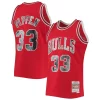Scottie Pippen Chicago Bulls 1997/98 Hardwood Classics NBA 75th Anniversary Diamond Swingman Jersey Premium Red Must - Have for Jerseys Lovers