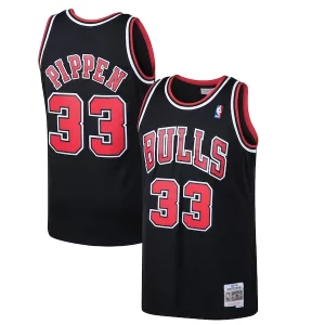 Scottie Pippen Chicago Bulls 1997/98 Hardwood Classics Swingman Trendy Jersey Black/White Ideal for Collectors